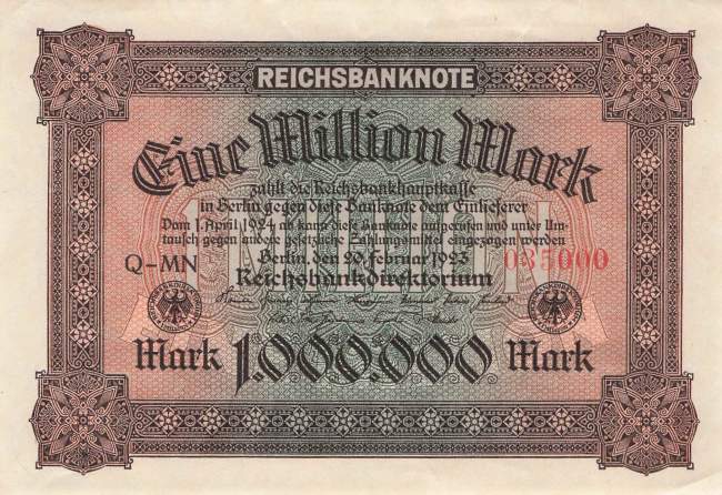 1 Million Mark 1923 ro.85a MN